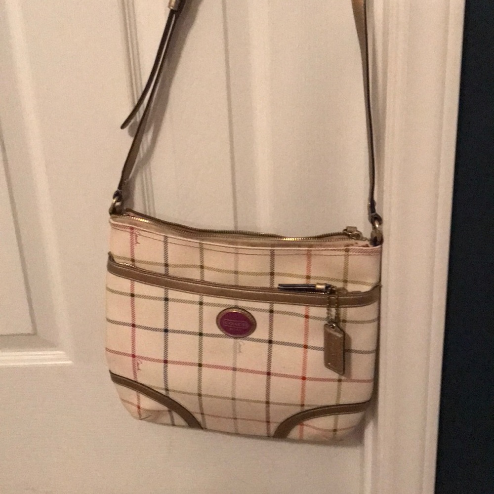 Coach crossbody Payton Tattersall Multicolor